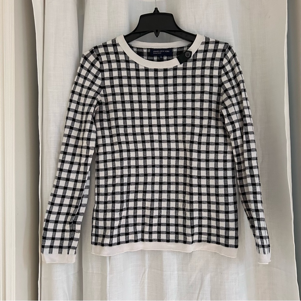 Jones New York Checkered Sweater